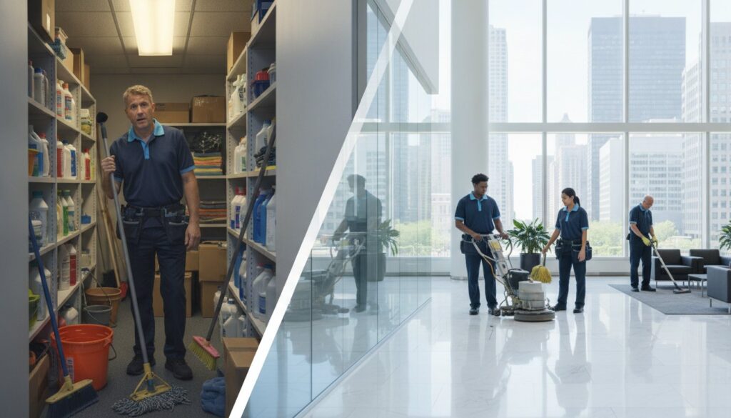 Commercial Cleaning vs. In-House Janitorial Staff: 2026 Comparison Guide
