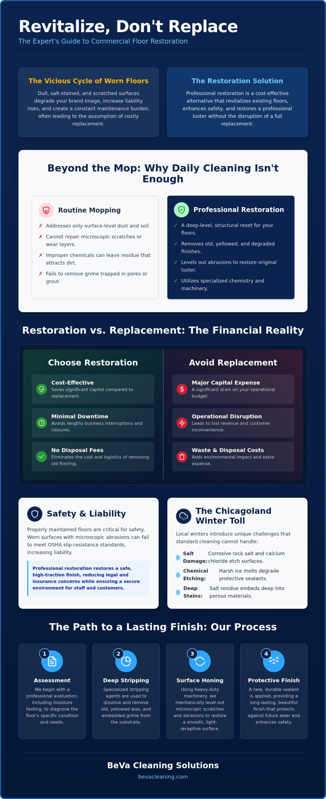Hard Floor Restoration Commercial: 5 Myths Costing Your Facility Money