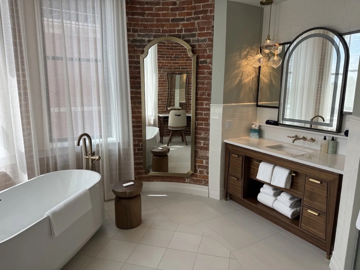 Hotel guest bathroom